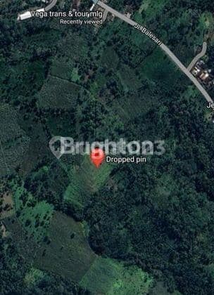 Dijual Tanah Luas 1,25 Ha - Balesari, Ngajum, Malang