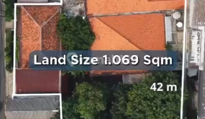Land with Building Price NJOP at Asem Baris Raya, Tebet, South Jakarta