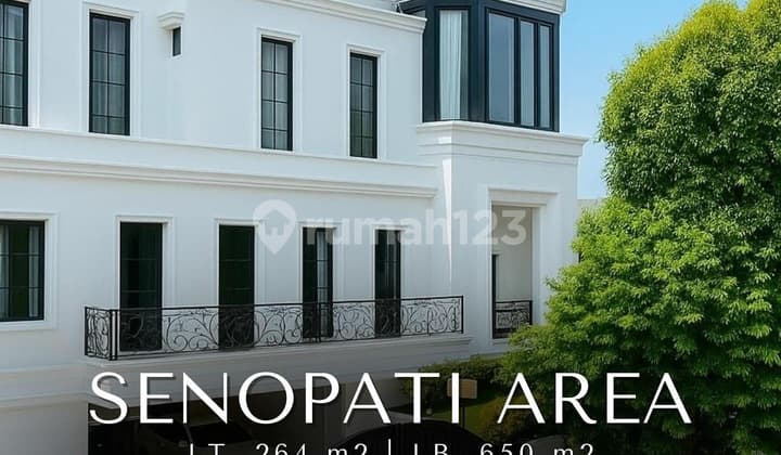 Turun Harga! Rumah Mewah 3 Lantai, Area Senopati. Siap Huni