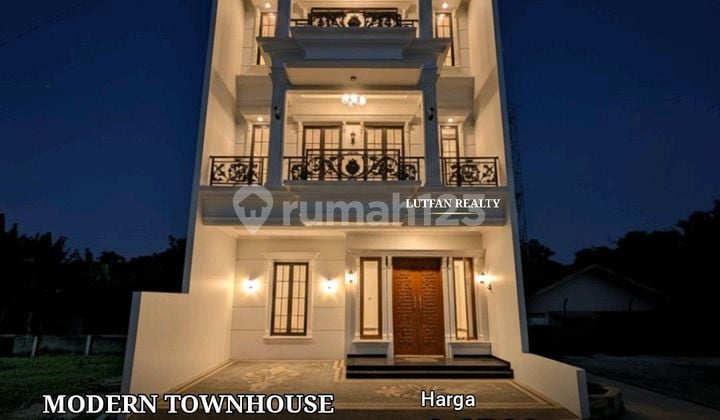 Rumah Modern 3 Lantai Dalam Komplek Dekat Stasiun Lenteng Agung
