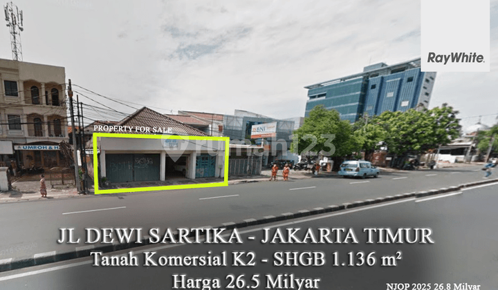 FOR SALE Cheap Commercial Land Below NJOP Dewi Sartika Raya Cawang East Jakarta