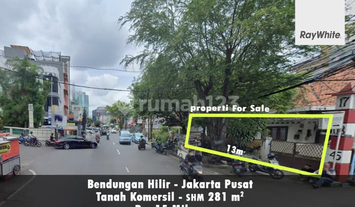 Tanah Komersial Bendungan Hilir Raya Lokasi Strategis Untuk Bisnis Jakarta Pusat