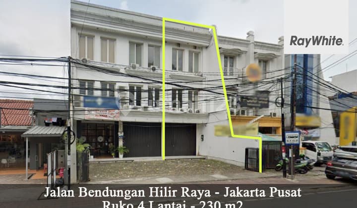 FOR LEASE 4-Storey Shop House Bendungan Hilir Strategic Location Central Jakarta
