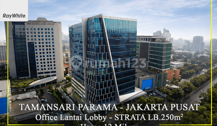 For Sale Office Space Lobby Floor Tamansari Parama Tower Menteng Central Jakarta