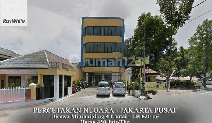 FOR LEASE Gedung / Ruko Gandeng 4 Lantai di Percetakan Negara Salemba Tengah Jakarta Pusat