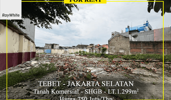 For Rent Commercial Land with 9-Story Building Permit, Tebet, South Jakarta