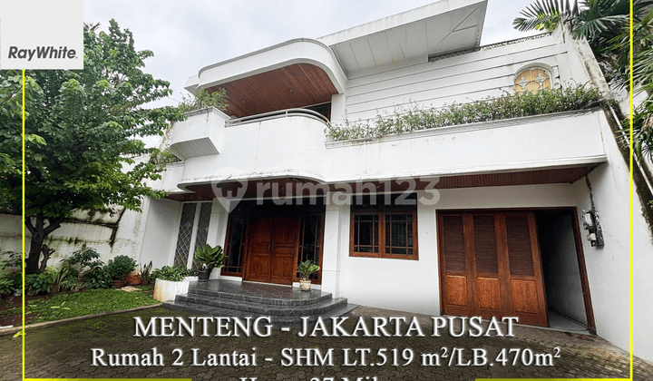 For Sale 2-Story House Syamsu Rizal Menteng Central Jakarta