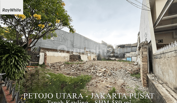 For Sale Tanah Kavling Area Petojo Utara Lokasi Tenang dan Aman Jakarta Pusat