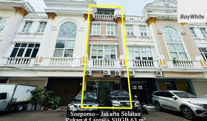 FOR SALE Ruko Crown Palace 4 Lantai Soepomo Jakarta Selatan