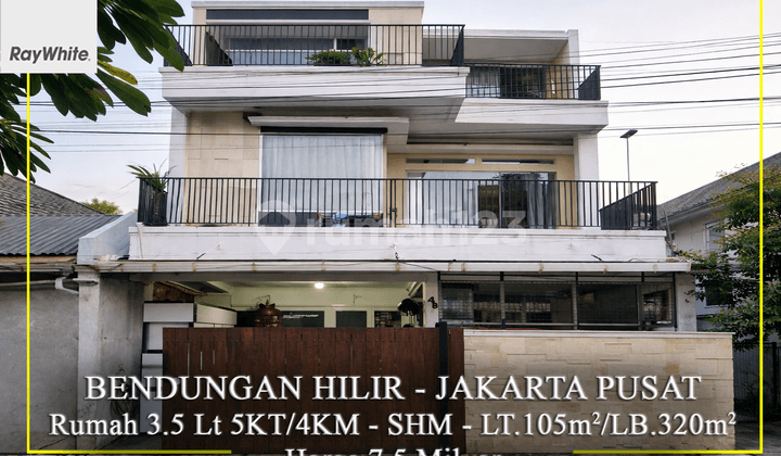 For Sale 3.5-Story House in Bendungan Hilir, Central Jakarta