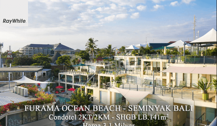 For Sale Condotel Furama Ocean Beach Seminyak Bali View Pantai Profit Sharing