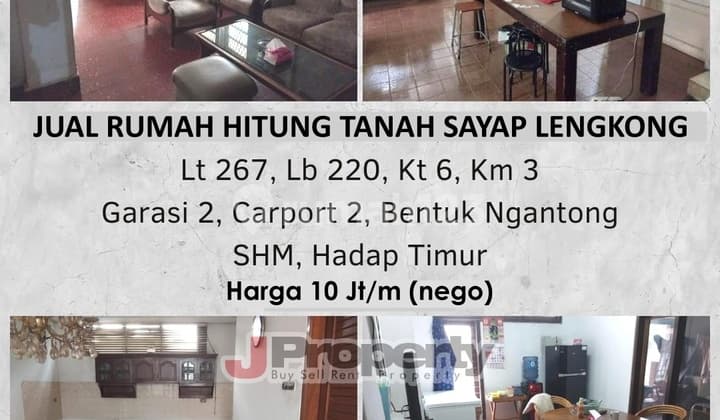 Dijual Rumah Murah Hitung Tanah Sayap Lengkong /.meter.hanya 10 Jt.an