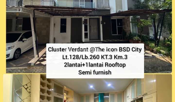 Dijual Rumah Semi Furnish The Icon By Bsd City. Bentuk Rumah Clasic Minimalis Dengan Kondisi Rumah Yang Luas Dan Posisih Yang Rapi. Keamanan Terjamin 24 Jam Dan Lokasi Super Strategis di Keliling Akse Jalan Yang, Terjangkau , Mall,sekolah,toll Dll