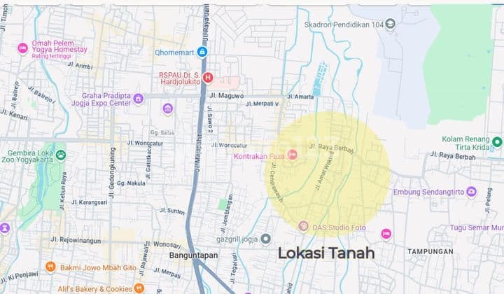 For Sale: Boarding House Land in Sleman, Near Northern Ring Road