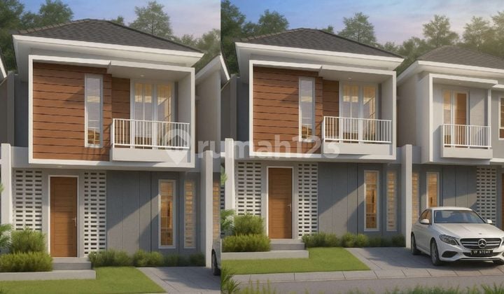 Rumah 2 Lantai Dalam Cluster One Gate Dekat Al Azhar Jogja