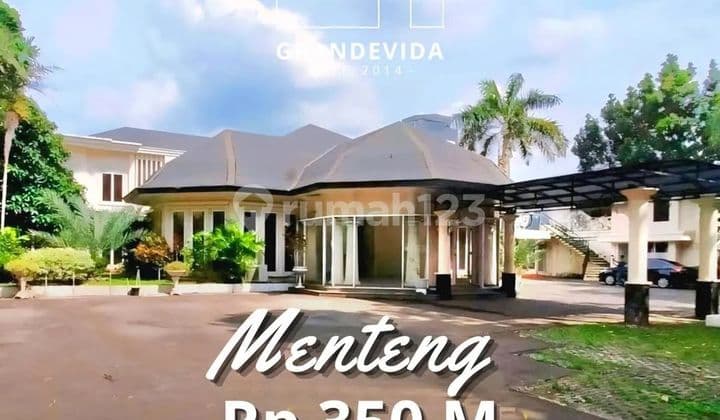 Menteng Rumah Mewah, Tanah Luas Dan Bangunan Besar, Lokasi Ring 1, Golden A