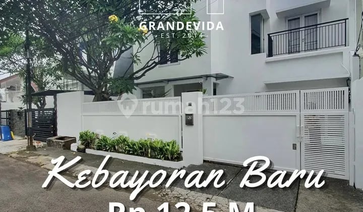 Kebayoran Baru Halaman Belakang Luas, Lokasi Premium Dan Multi Akses, Siap Huni