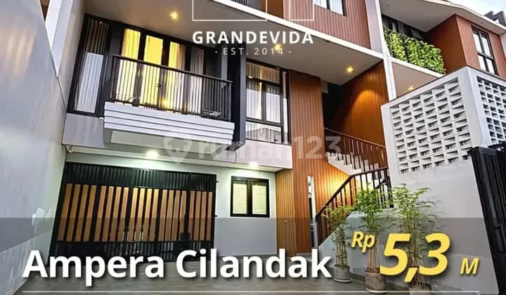 PRICE DROP AMPERA / CILANDAK RUMAH TERAWAT DAN SIAP HUNI, BANGUNAN BARU DALAM KOMPLEKS