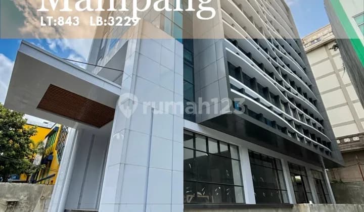 Price Drop Mampang Prapatan For Sale Gedung Baru Lokasi Strategis, Dekat Tol Dalam Kota, Bangunan 7 Lantai Plus Basement.