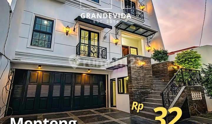 PRICE DROP!!! MENTENG BRAND NEW LUXURIOUS HOUSE, BANGUNAN 3 LANTAI PLUS ROOFTOP TERAWAT DAN SIAP HUNI.
