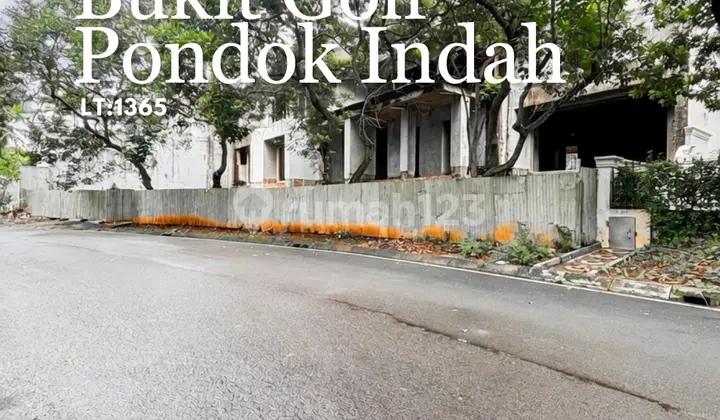 Land For Sale Pondok Indah, Land Area Calculated, Prime Golf Hill Area, Wide Road Row.