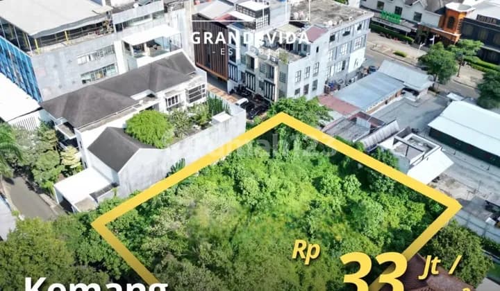 KEMANG TANAH BENTUK KOTAK, IJIN KOMERSIAL, COCOK UNTUK BANGUN RUKO / OFFICE