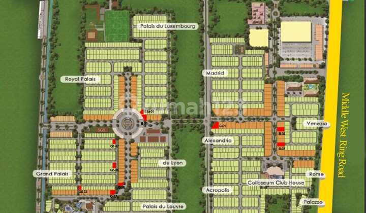 JUAL Kavling Wisata bukit mas Main Boulevard B JUAL Kavling Wisata bukit mas Main Boulevard B