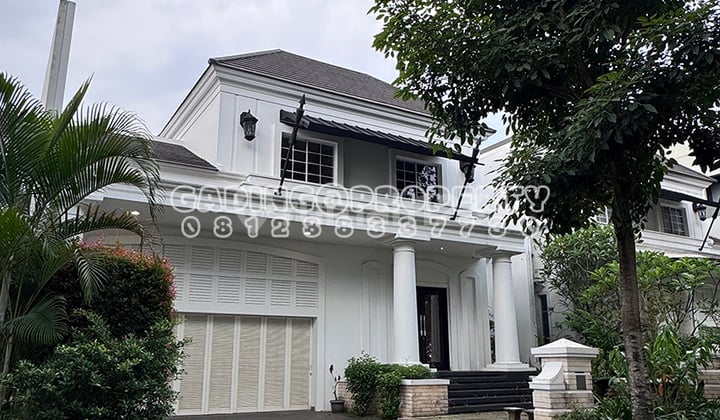 rumah mewah! bagus siap huni. clstr de maja - de park di bsd city.