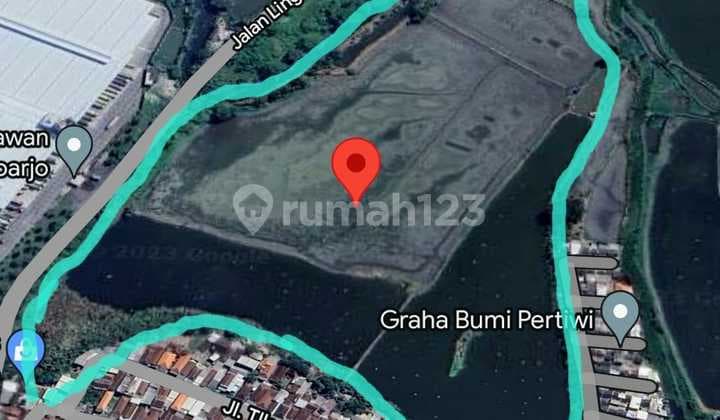 Termurah Tanah Luas 12 Ha Zona Industri Pergudangan Sidoarjo Dekat Tol Jawa Timur