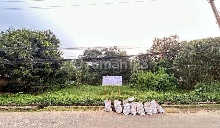 Cheap Hook-Shaped Land Plot on the Edge of the Highway Curug Bojongsari Depok
