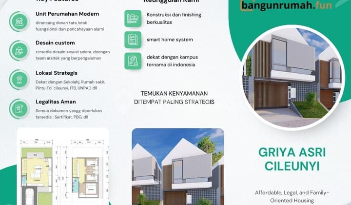 Rumah Indent Harga Murah 2 Lantai Dekat Kampus Di Jatinanor