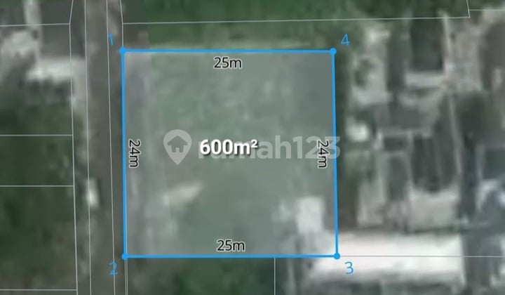 Land for Sale Ready to Build in the Commercial Villa Area of Berawa Canggu, Bali