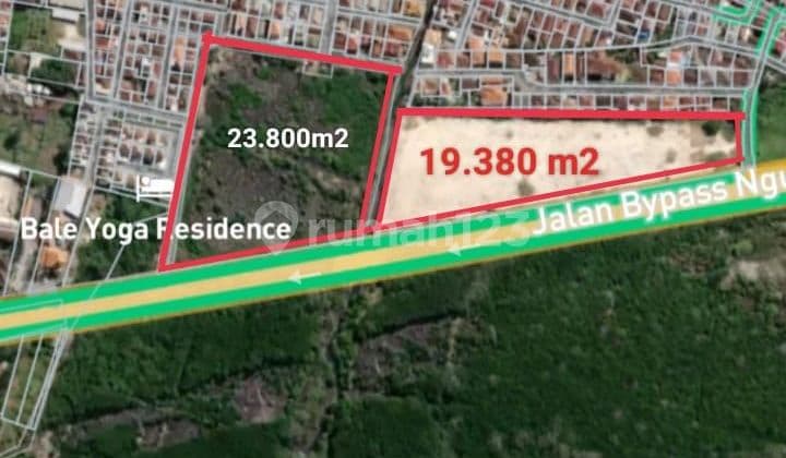 Premium Land For Sale On The Side Of The Main Road Bypass Ngurah Rai-Sanur