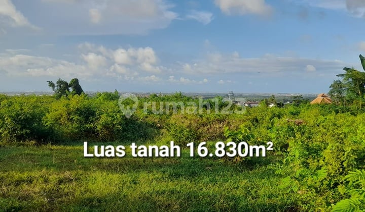 For Sale Land in Tourist Zone with Unobstructed Beautiful View in Jimbaran, Badung, Bali