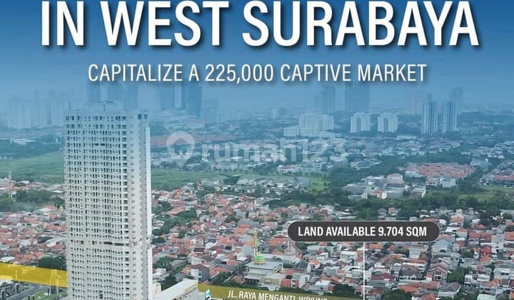 Dijual Tanah Nol Jalan Raya Wiyung Surabaya Barat*