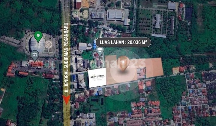 Land for Sale on Jendral Sudirman Street, Pekanbaru City, Riau