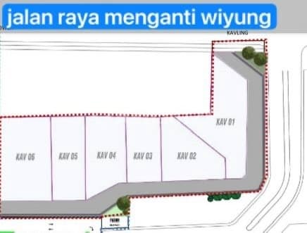 Disewakan Tanah Area Jalan Raya Wiyung Surabaya Barat