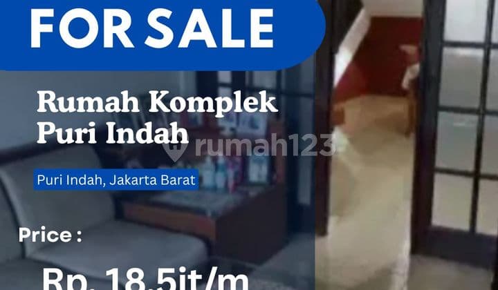 Turun Harga Dijual Murah Rumah di Komp. Puri Indah