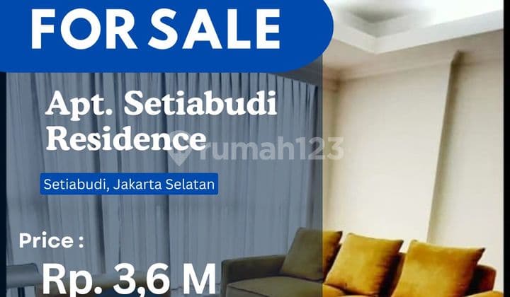 For Sale Quick Setiabudi Res 3+1BR Fully Furnished Best City View