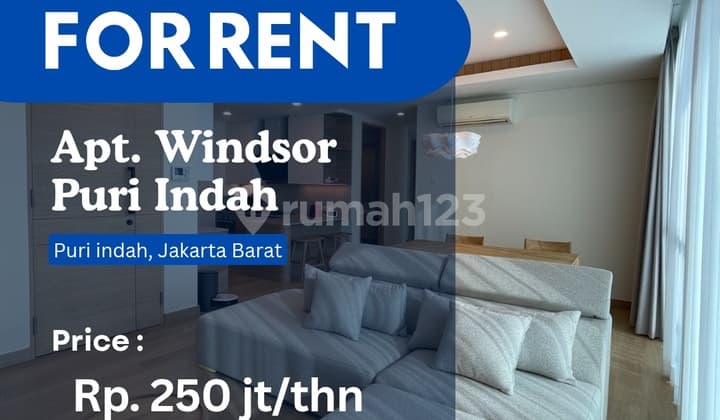 Rent Full Furnished 3Br The Windsor Puri Indah Best City View