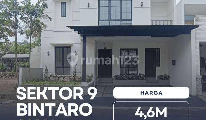 Dijual Rumah Sudut/Hoek 1 Lantai Dalam Cluster di Bintaro Jaya Sektor 9
