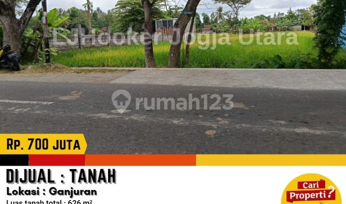 Dijual Tanah di Ganjuran Jalan Aspal