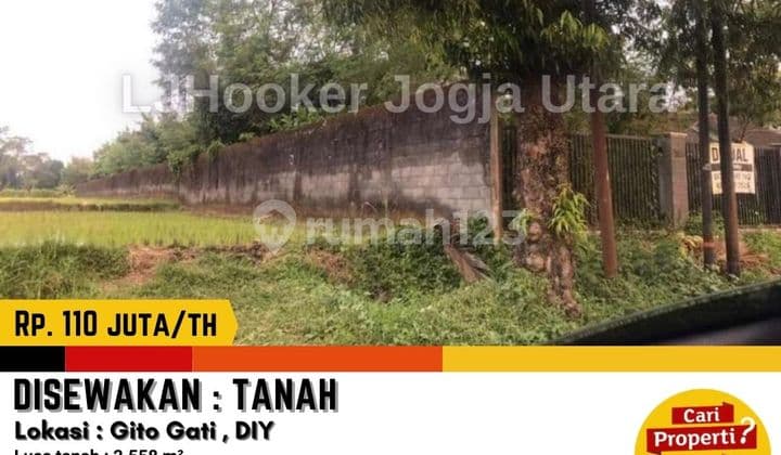 Tanah Strategis Dan Luas di Jalan Gito Gati Yogyakarta