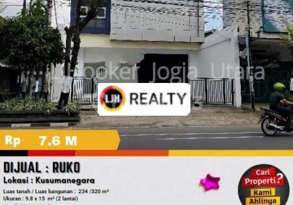 Ruko Strategis 2 Lantai di Kusumanegara Yogyakarta