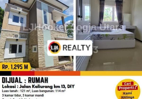 Rumah Baru Siap Huni Dalam Perumahan di Jalan Kaliurang Yogyakarta