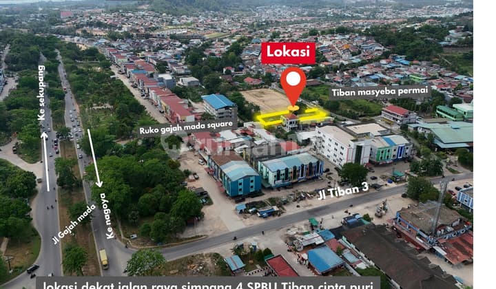 Tanah Komersial.732 M2 Tiban 3 Akses Mudah Harga Bawah Pasaran