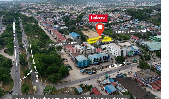 Tanah Komersial.732 M2 Tiban 3 Akses Mudah Harga Bawah Pasaran