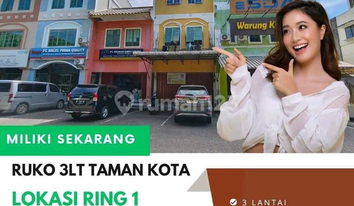 Ruko 3.5 Lantai Taman Kota Mas Sederet Bank Mestika Harga Super Menarik
