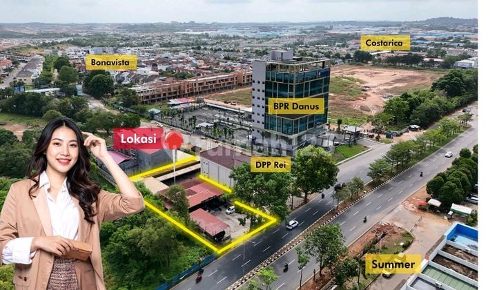 Gedung Usaha 250 M2 Tanah 1300 M2 Ring 1 Batam Centre Dekat Mall