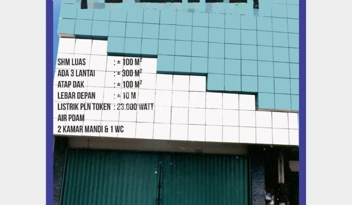 Turun Harga Ruko 3 Lantai Lokasi Strategis